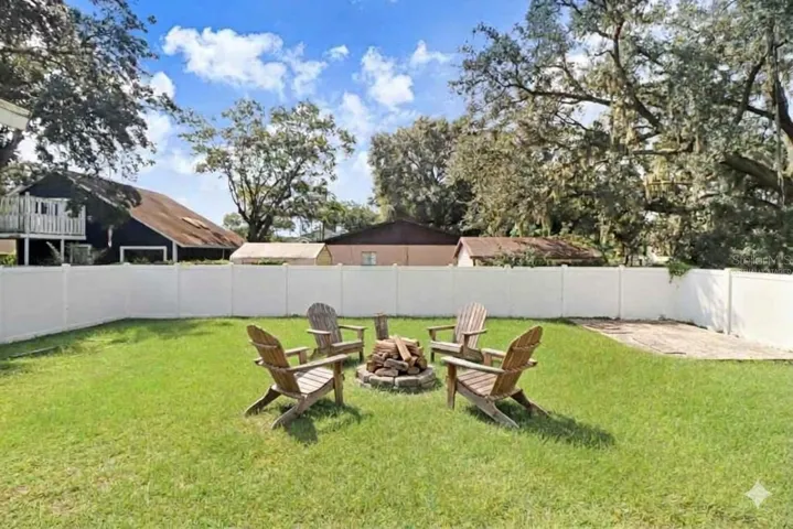 Firepit - Virtually staged