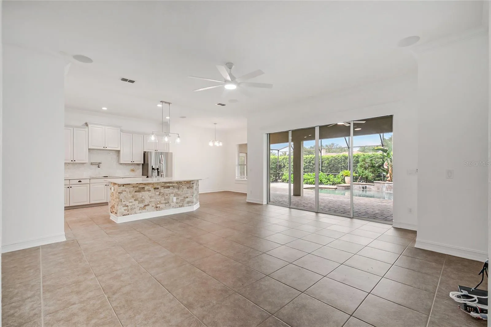 Family room and Kitchen