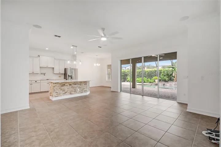 Family room and Kitchen
