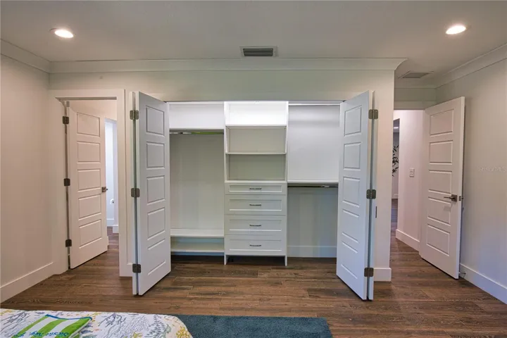 Guest Bedroom with Built-In Closet