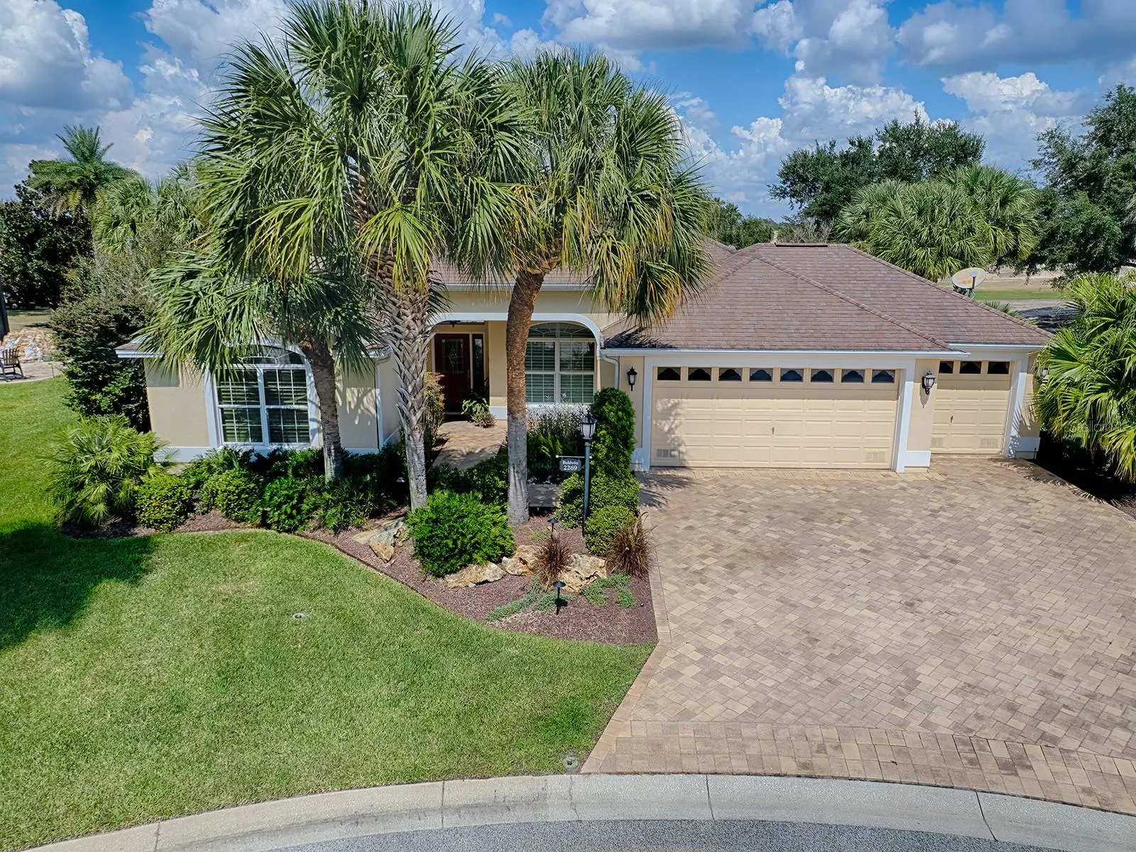 Front of home, drone height
