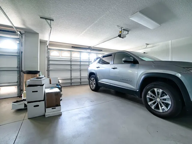 Full 2 car garage with golf garage, deep and stretched