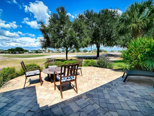 Back porch Fire Pit area, overlooking golf course which is currently being totally remodeled