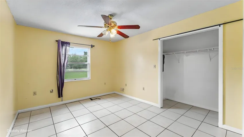 Virtually removed furniture items - Bedroom 3