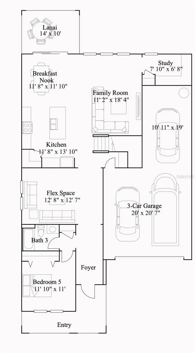 First level floor plan