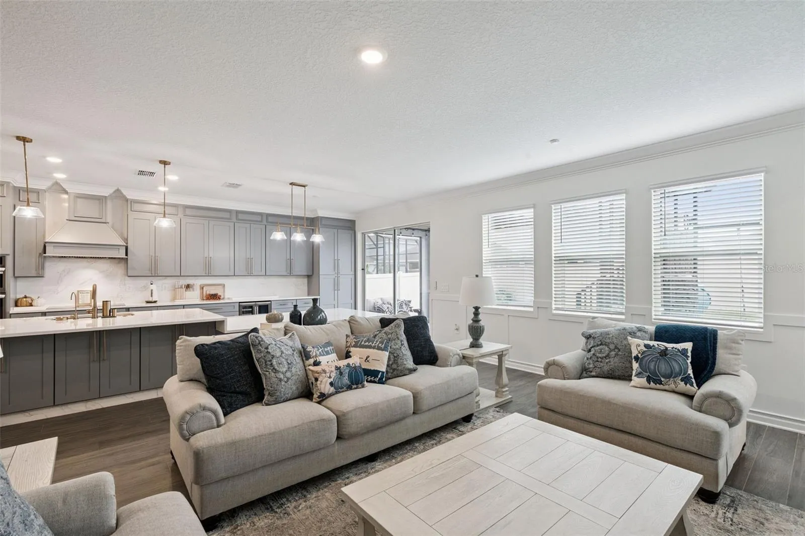 Floor plan makes it easy for entertaining inside and outdoors