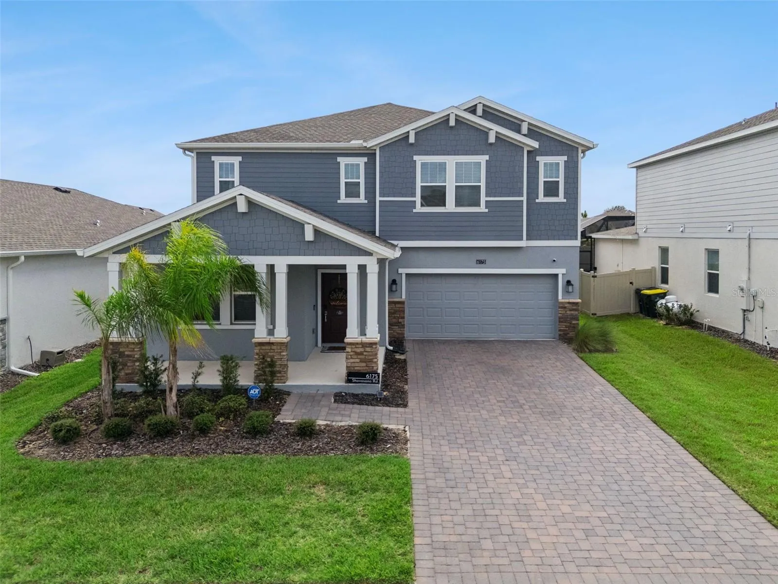 Aerial of the front of the home