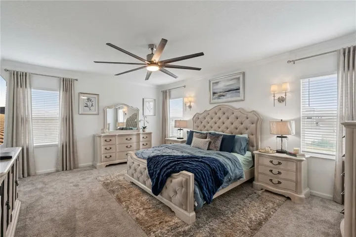 Virtually staged owner's suite