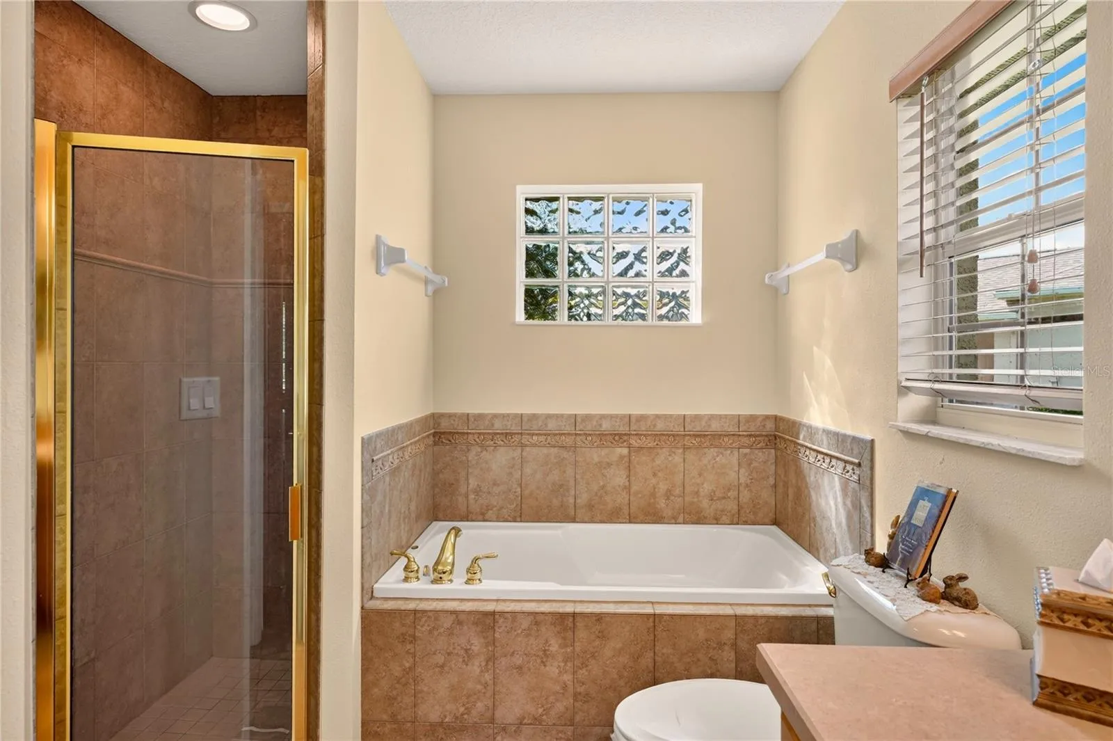 Soaking tub &amp; walk-in shower