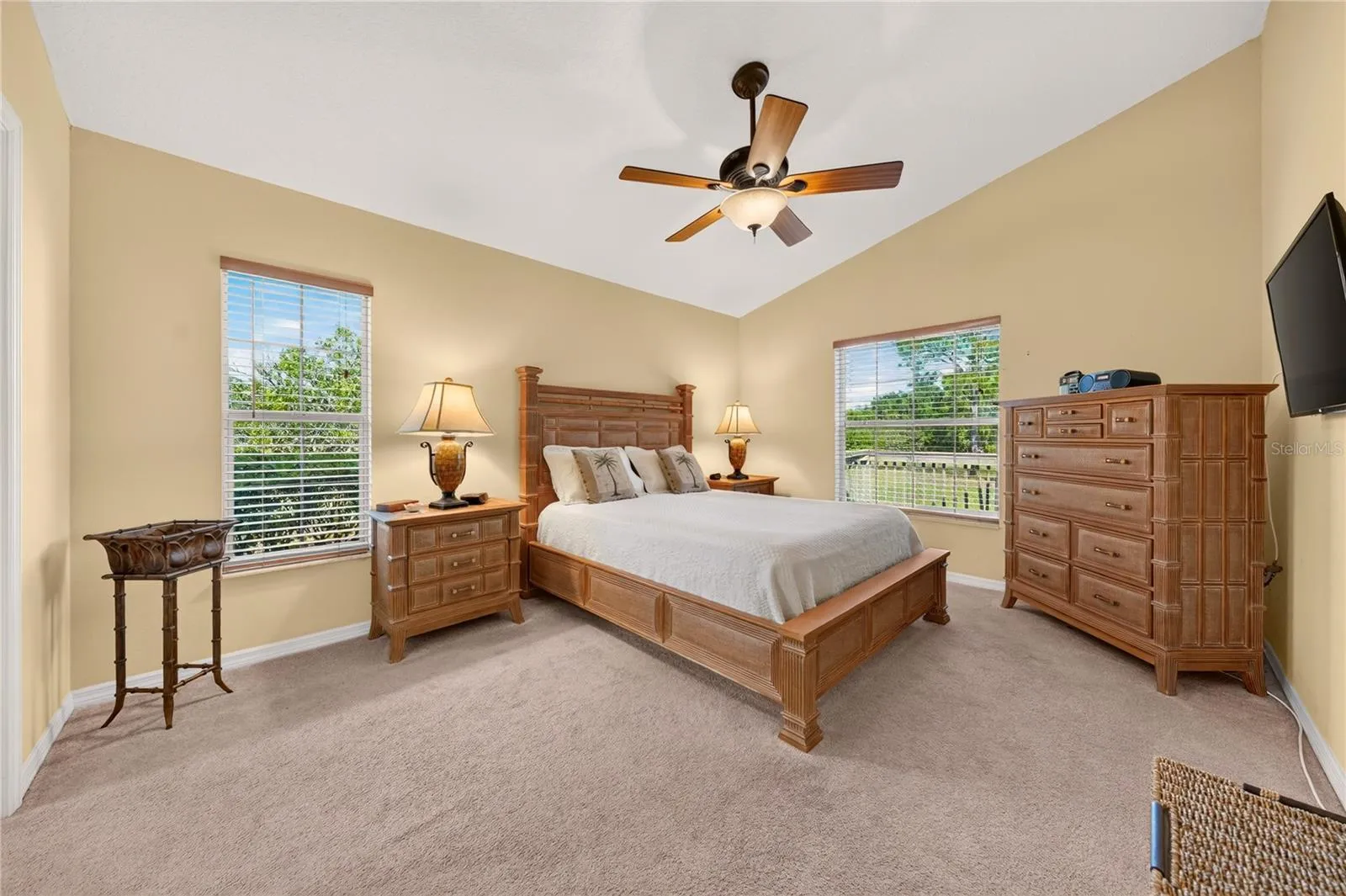 Spacious primary bedroom