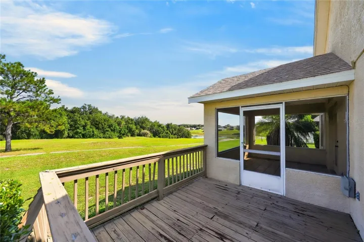 Rear open deck