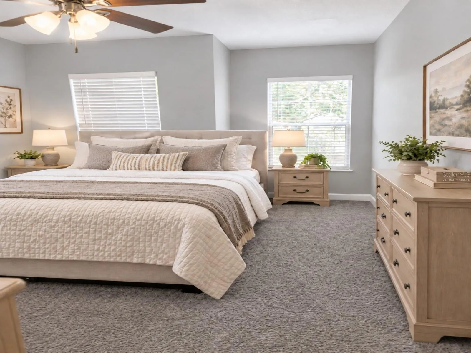 Virtually Staged - Primary Bedroom