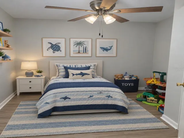 Virtually Staged - 3rd Bedroom Alternate Decor