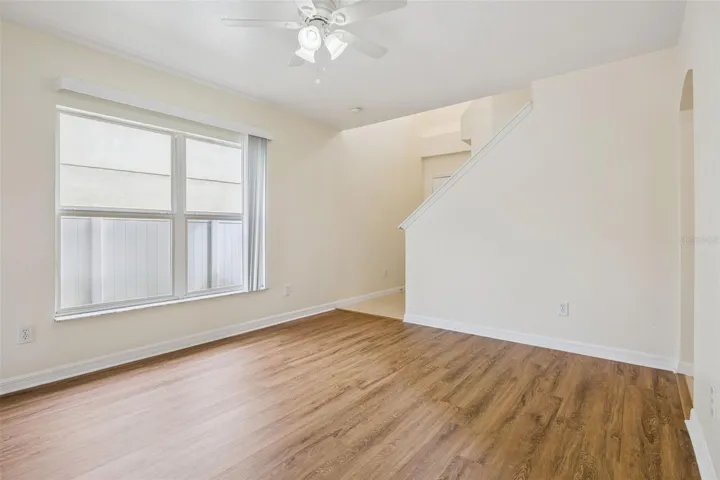 Dining room (11'1" x 10'7") with new LVP flooring