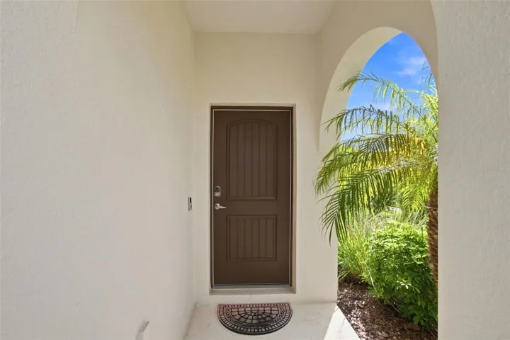 Front entrance of the house