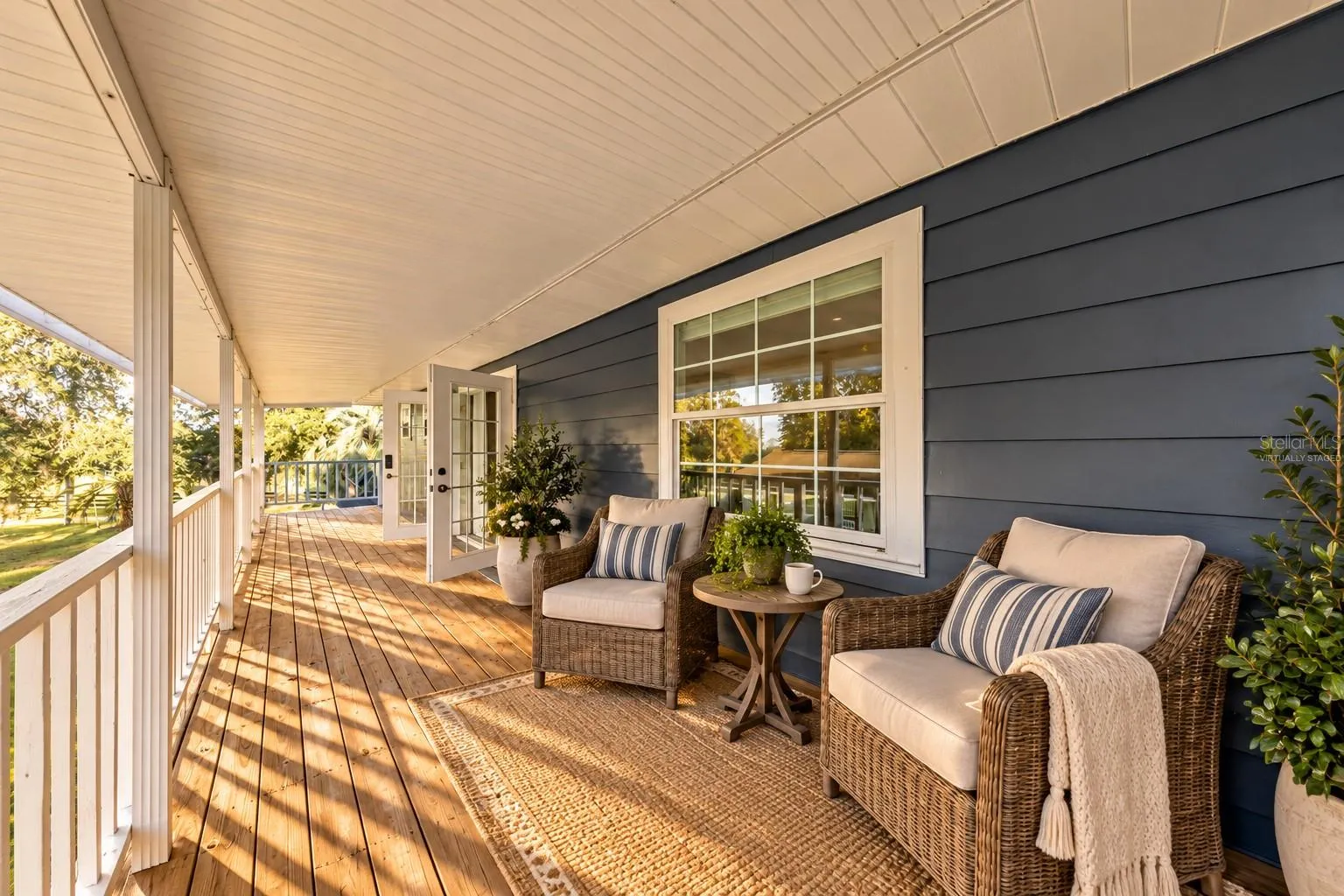 Virtually staged Balcony