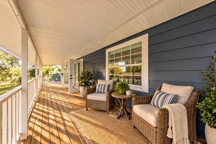 Virtually staged Balcony
