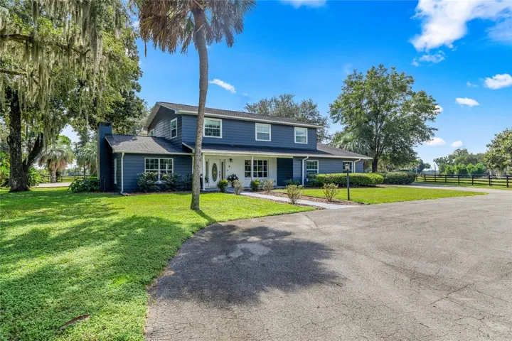 Front view of the home