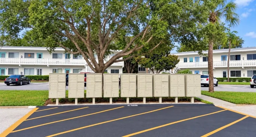One set of mailboxes