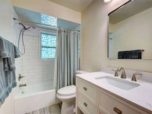 2nd full bathroom has also been nicely updated - perfect for guests.