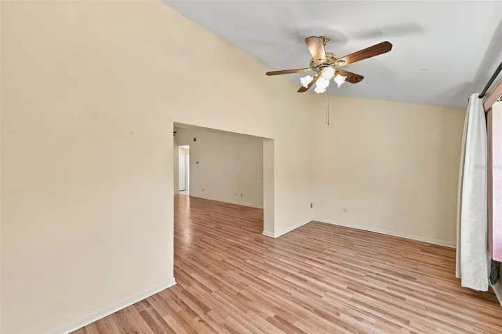 Family Room Overlooks Back Yard
