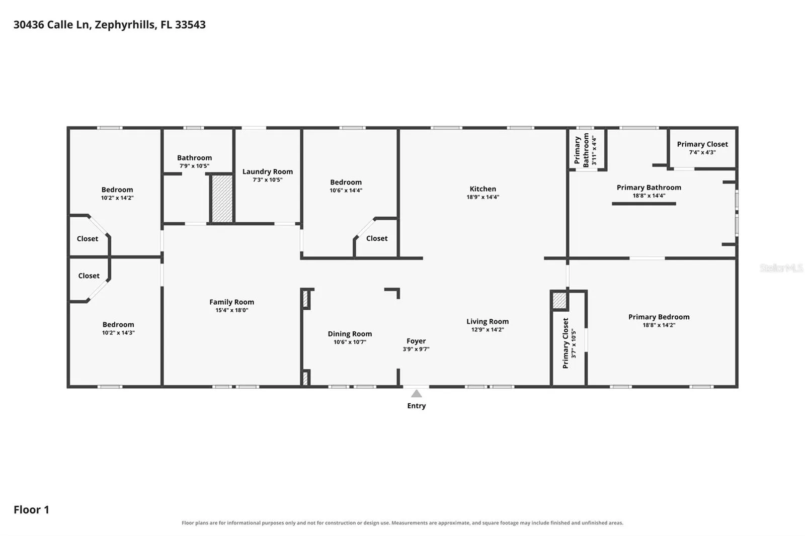 Floor Plan - 30436 Calle Lane