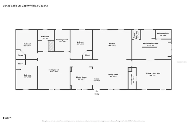 Floor Plan - 30436 Calle Lane