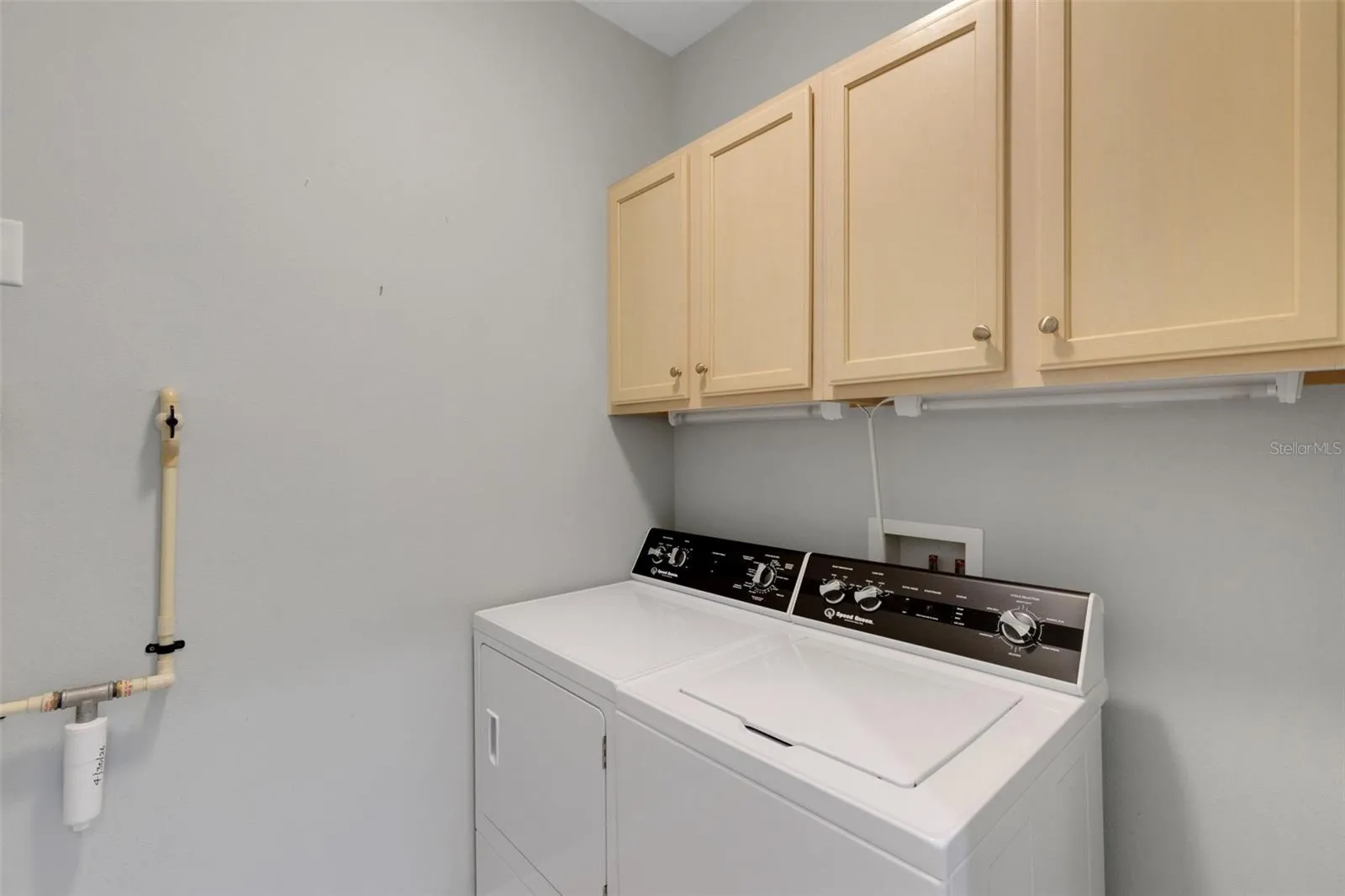Indoor Laundry room complete with washer/dryer