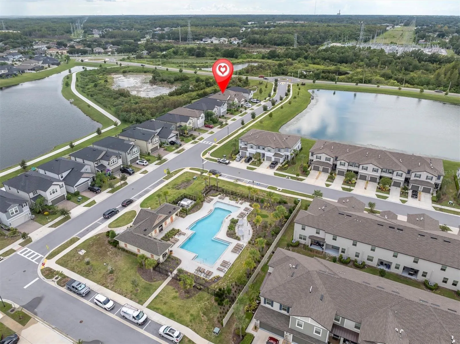 Home &amp; Community Aerial View