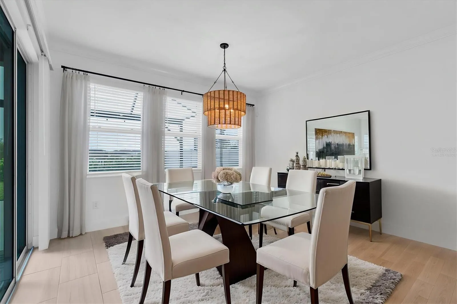 Virtually Staged Dining Area