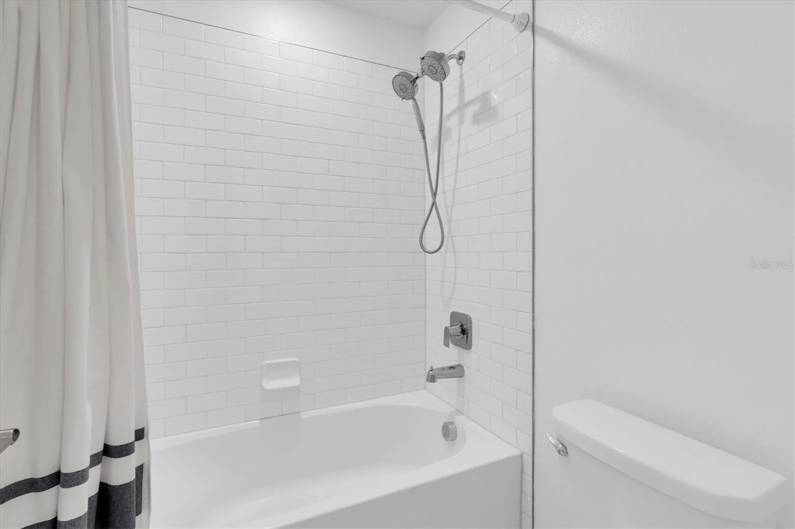 Upstairs bathtub/shower combination