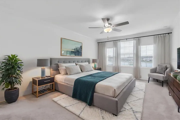 Primary Suite Virtually Staged