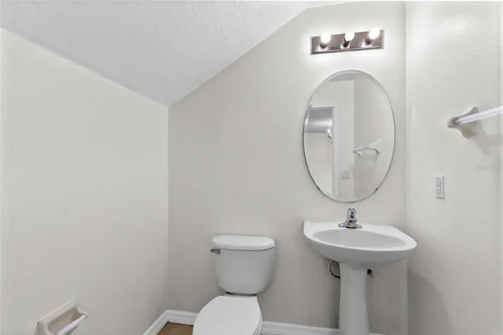Half bathroom downstairs