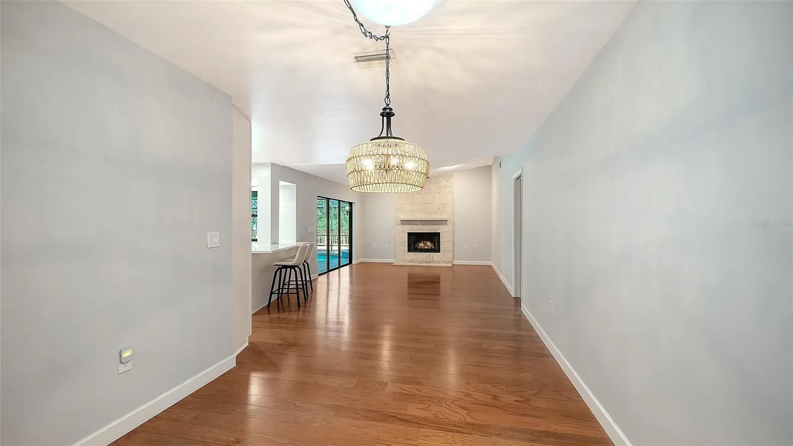 Informal dining area and family room