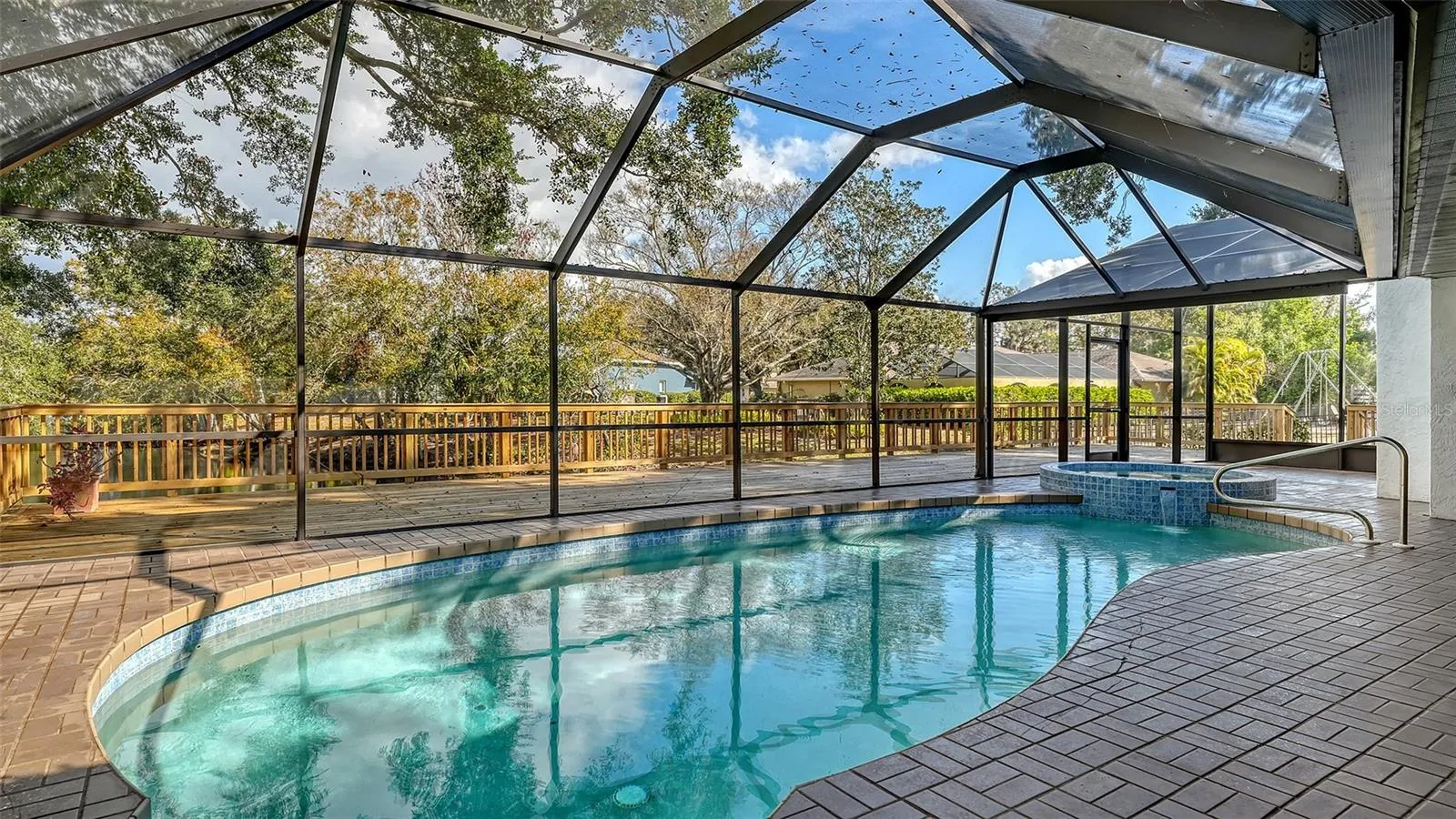 Screened-In Heated Pool &amp; Spa