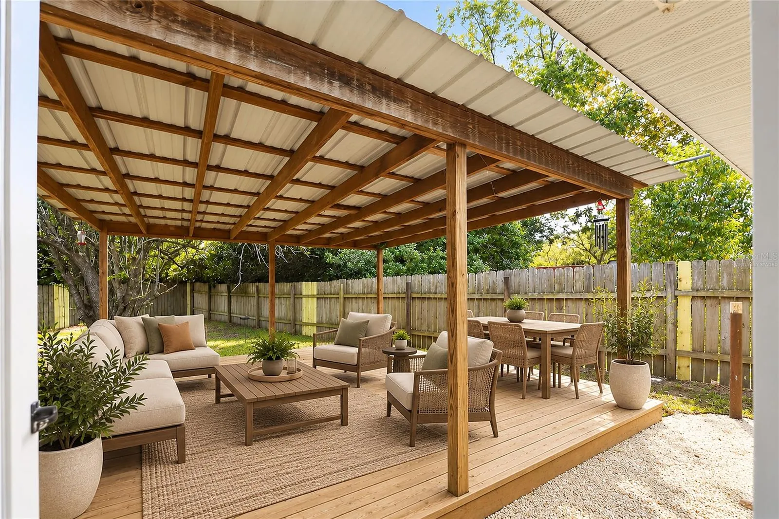 Virtually Staged Patio