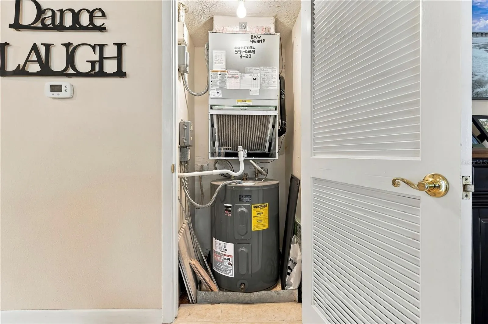 A/C and Hot water closet