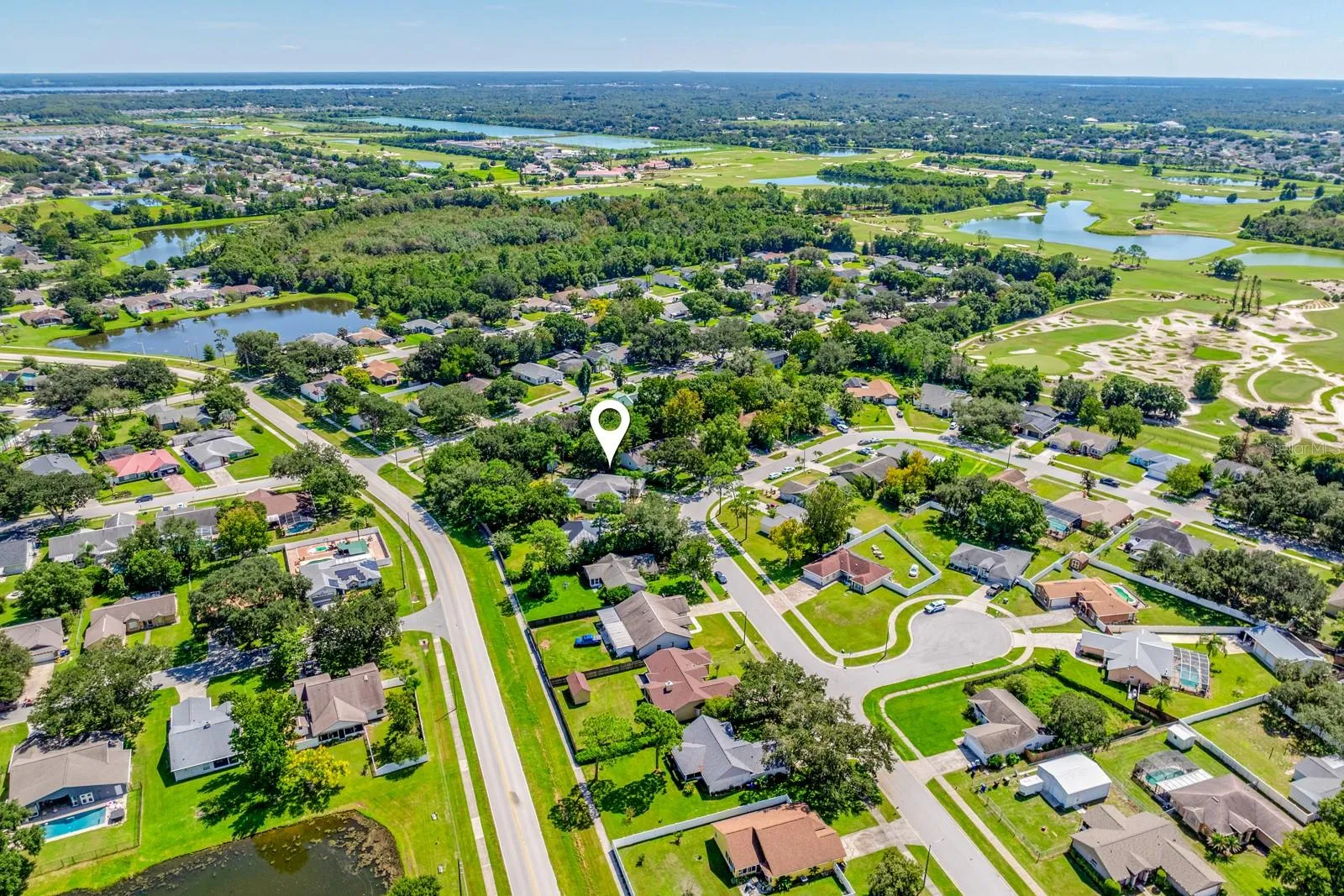 Aerial view of the community.