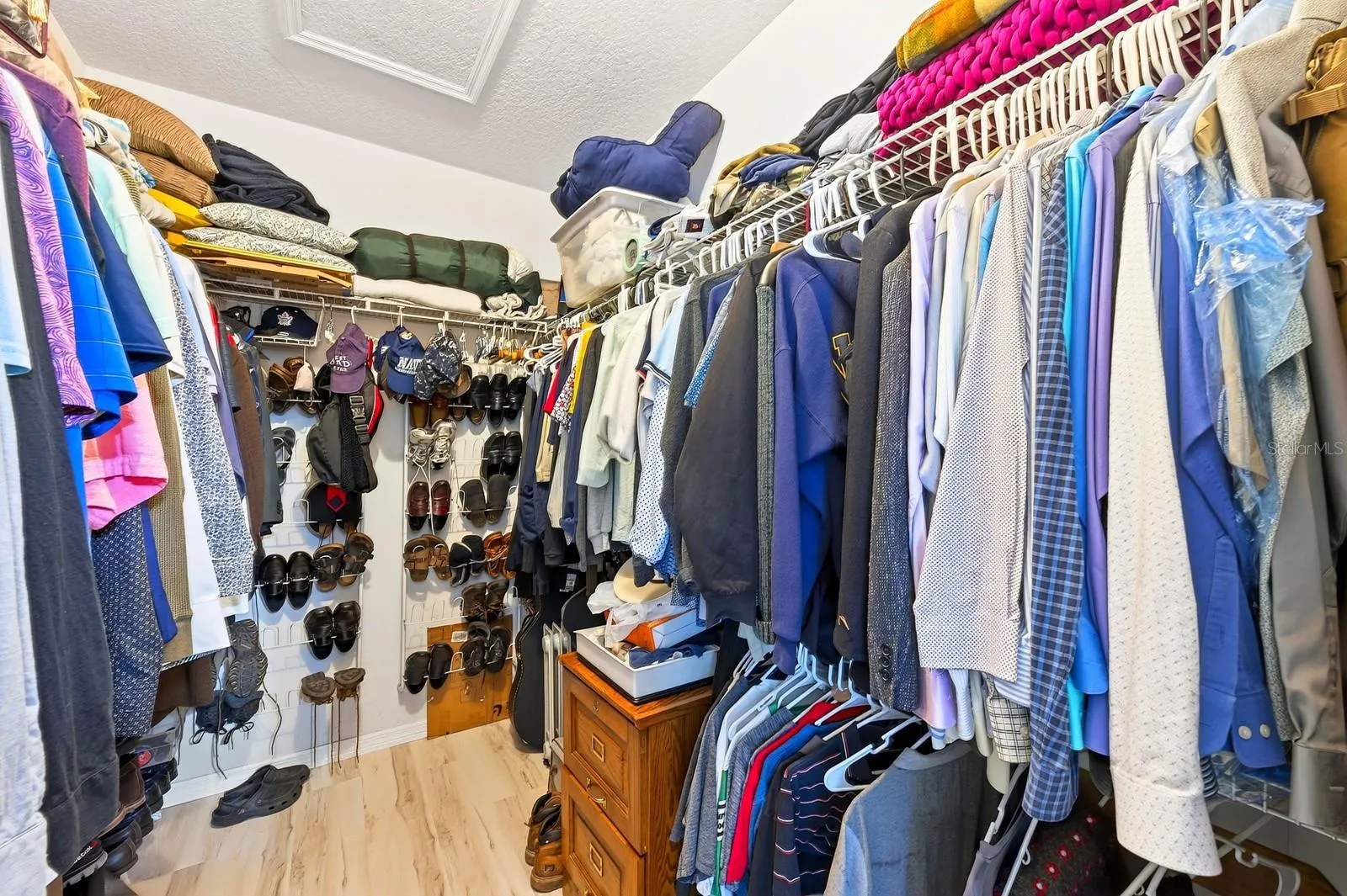 The Primary walk-in closet.