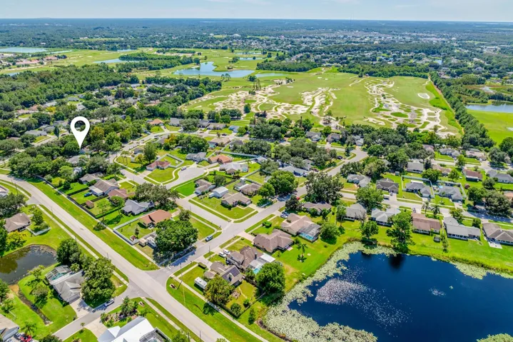 Aerial view of the community.