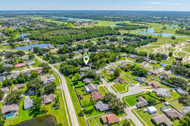 Aerial view of the community.