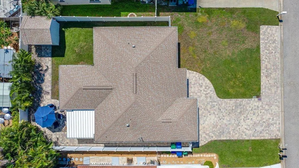 Fully Fenced Back Yard - Roof - 2015