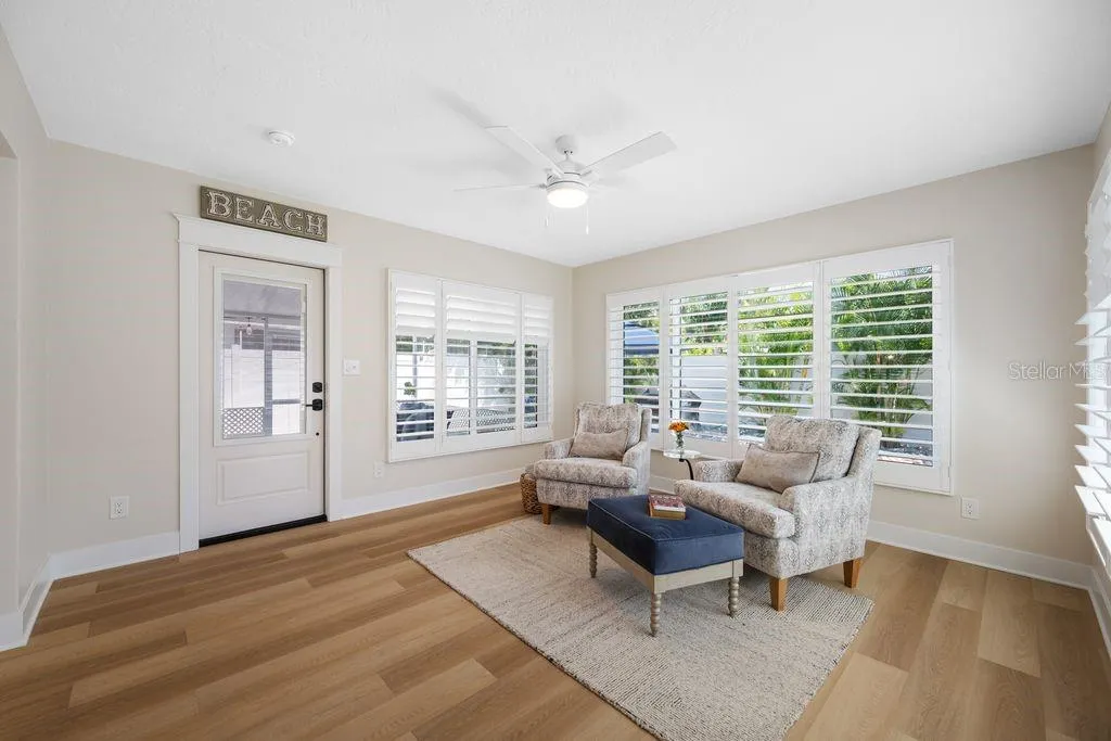 Access your Covered and Screened Lanai from the Florida Room