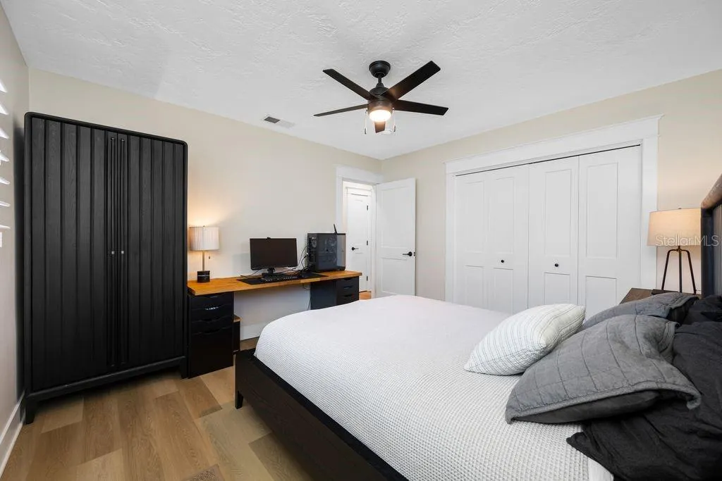Back Bedroom with Built In Wall Closet
