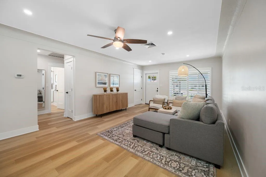 Living Room Showing Entrance to Hallway