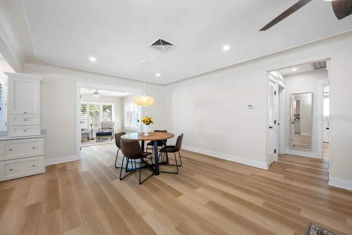 The Dining Room is centrally located - hallway to Bedrooms on the Right