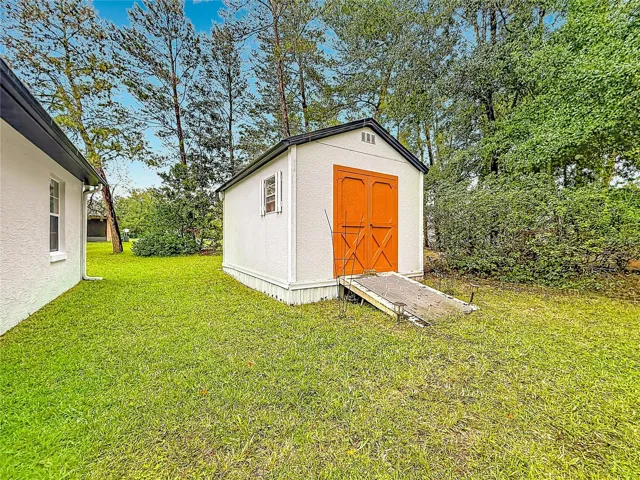Shed with electricity