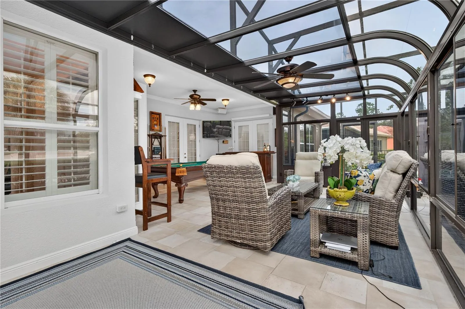Bright Florida Room with Large Windows