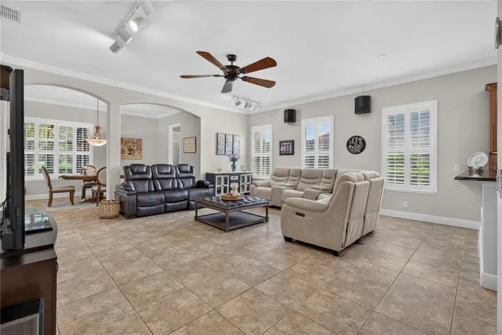 Family Room with Surround Sound