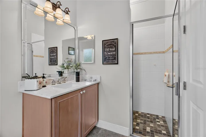 Third Bathroom with Walk-In Shower &amp; New Sink